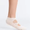 2 Pairs of Cotton Blend Sneaker Yoga and Pilates Socks with Crossover Straps 2 Pairs of Cotton Blend Sneaker Yoga and Pilates Socks with Crossover Straps