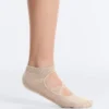 2 Pairs of Cotton Blend Sneaker Yoga and Pilates Socks with Crossover Straps 2 Pairs of Cotton Blend Sneaker Yoga and Pilates Socks with Crossover Straps