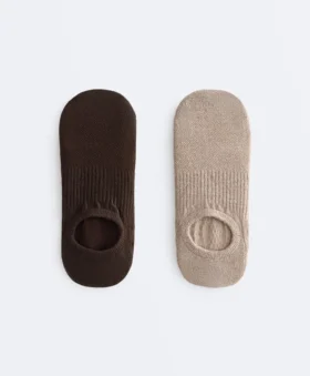 2 Pairs of Cotton Blend Yoga and Pilates Socks