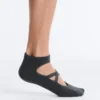 2 Pairs of Cotton Blend Yoga and Pilates Socks with Crossover Straps 2 Pairs of Cotton Blend Yoga and Pilates Socks with Crossover Straps