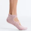 2 Pairs of Cotton Blend Yoga and Pilates Socks with Crossover Straps 2 Pairs of Cotton Blend Yoga and Pilates Socks with Crossover Straps