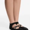 2 Pairs of Cotton Blend Yoga and Pilates Socks with Crossover Straps 2 Pairs of Cotton Blend Yoga and Pilates Socks with Crossover Straps