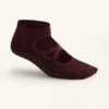 2 Pairs of Cotton Blend Yoga and Pilates Socks with Crossover Straps 2 Pairs of Cotton Blend Yoga and Pilates Socks with Crossover Straps