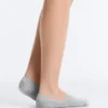 2 Pairs of High-Cut Ribbed Cotton Blend Invisible Socks 2 Pairs of High-Cut Ribbed Cotton Blend Invisible Socks