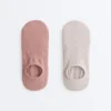 2 Pairs of Invisible Cotton Blend Yoga and Pilates Socks 2 Pairs of Invisible Cotton Blend Yoga and Pilates Socks