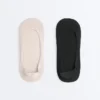2 Pairs of Low-Cut Cotton Blend Invisible Socks 2 Pairs of Low-Cut Cotton Blend Invisible Socks