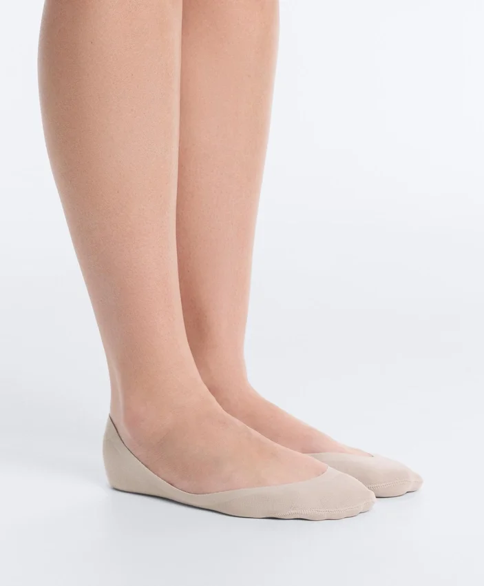 2 Pairs of Low-Cut Cotton Blend Invisible Socks 2 Pairs of Low-Cut Cotton Blend Invisible Socks