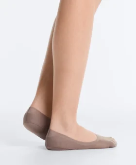 2 Pairs of Medium Cut Ribbed Cotton Blend Invisible Socks 2 Pairs of Medium Cut Ribbed Cotton Blend Invisible Socks