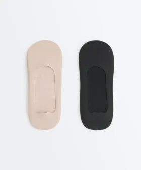 2 Pairs of Microfibre Medium Cut Invisible Socks 2 Pairs of Microfibre Medium Cut Invisible Socks