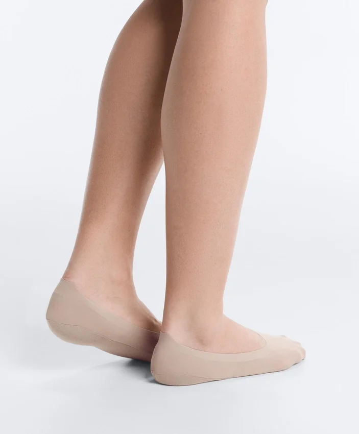 2 Pairs of Microfibre Medium Cut Invisible Socks 2 Pairs of Microfibre Medium Cut Invisible Socks