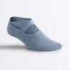 2 Pairs of Padded Cotton Blend Yoga and Pilates Socks with Crossover Straps 2 Pairs of Padded Cotton Blend Yoga and Pilates Socks with Crossover Straps