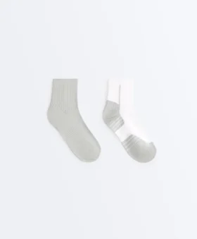 2 Pairs of Polyamide Blend Quarter Running Socks 2 Pairs of Polyamide Blend Quarter Running Socks