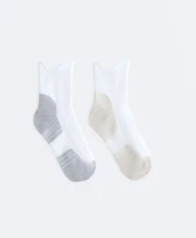 2 Pairs of Polyamide Blend Quarter Running Socks 2 Pairs of Polyamide Blend Quarter Running Socks