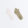 2 Pairs of Polyamide Blend Yoga and Pilates Sneaker Socks 2 Pairs of Polyamide Blend Yoga and Pilates Sneaker Socks