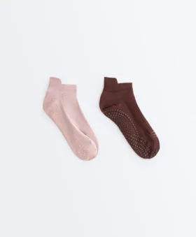 2 Pairs of Polyamide Blend Yoga and Pilates Sneaker Socks 2 Pairs of Polyamide Blend Yoga and Pilates Sneaker Socks