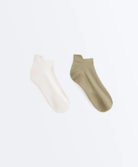 2 Pairs of Polyamide Blend Yoga and Pilates Sneaker Socks 2 Pairs of Polyamide Blend Yoga and Pilates Sneaker Socks