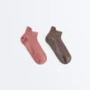 2 Pairs of Polyamide Blend Yoga and Pilates Sneaker Socks 2 Pairs of Polyamide Blend Yoga and Pilates Sneaker Socks