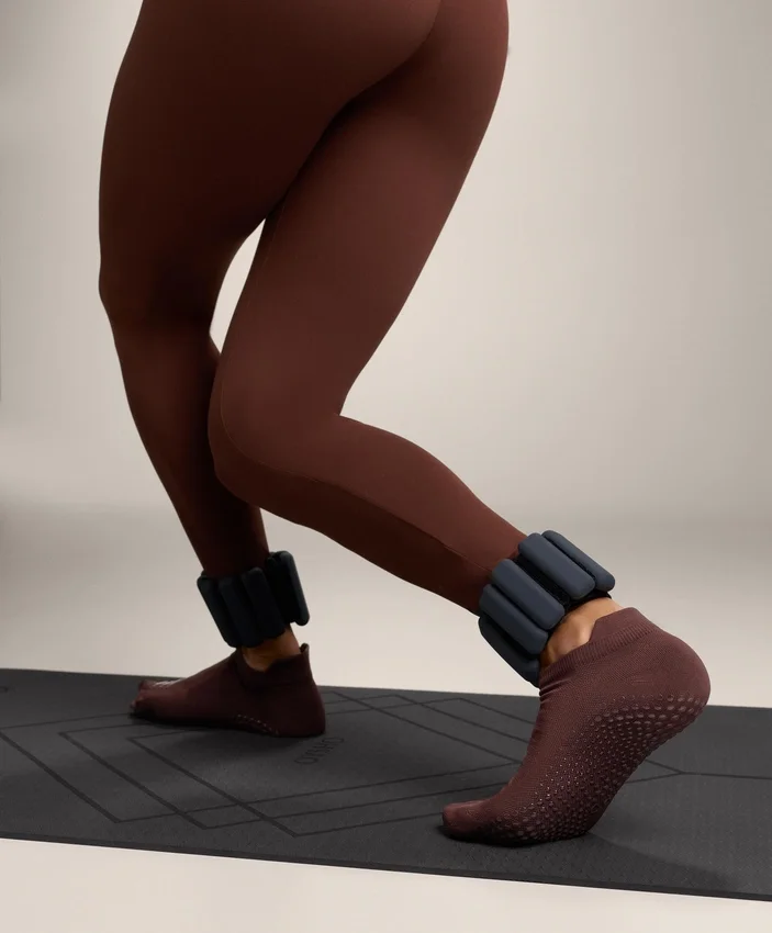 2 Pairs of Polyamide Blend Yoga and Pilates Sneaker Socks 2 Pairs of Polyamide Blend Yoga and Pilates Sneaker Socks