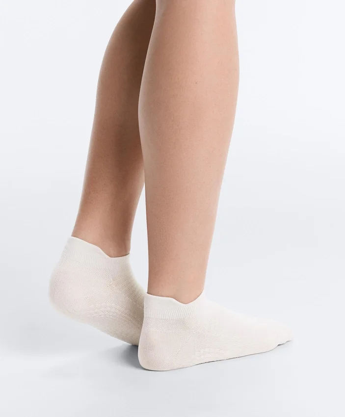 2 Pairs of Polyamide Blend Yoga and Pilates Sneaker Socks 2 Pairs of Polyamide Blend Yoga and Pilates Sneaker Socks