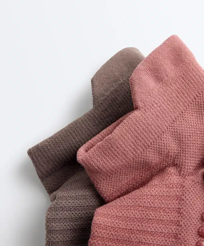 2 Pairs of Polyamide Blend Yoga and Pilates Sneaker Socks 2 Pairs of Polyamide Blend Yoga and Pilates Sneaker Socks