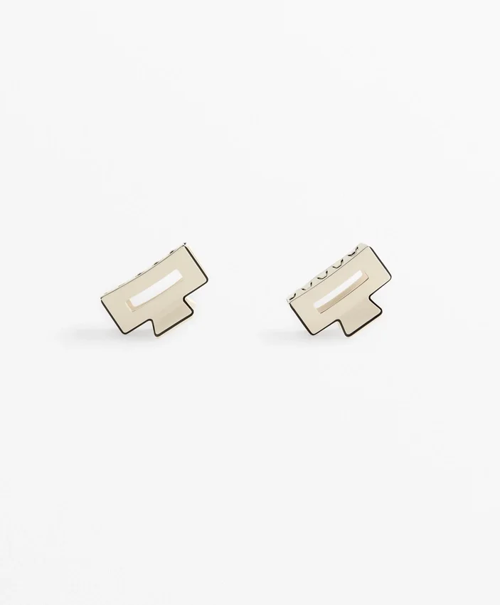 2 Square Piping Hair Clips 2 Square Piping Hair Clips