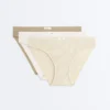3 Cotton Blend Rib Classic Briefs with Logo