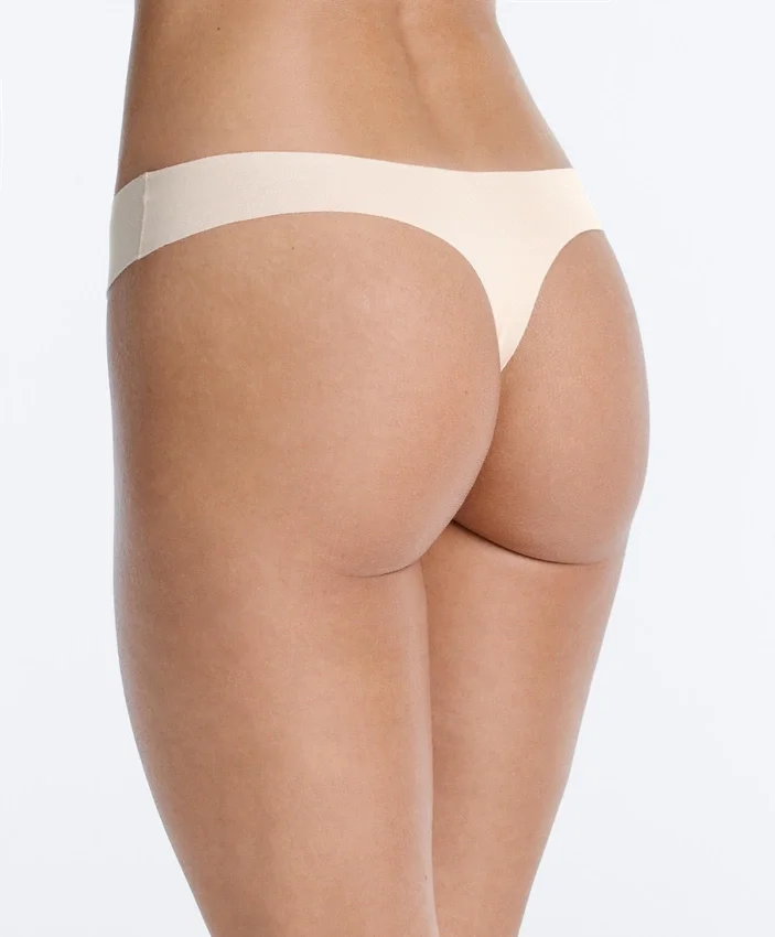 3 Invisible Cotton Blend Thongs 3 Invisible Cotton Blend Thongs