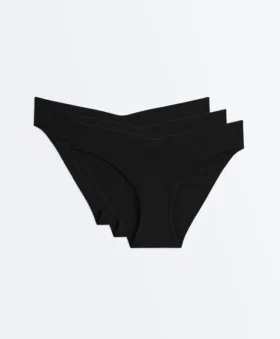 3 Invisible V-Cut Polyamide Blend Classic Bikini Briefs