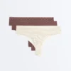 3 Laser-Cut Invisible Polyamide Blend Brazilian Briefs 3 Laser-Cut Invisible Polyamide Blend Brazilian Briefs