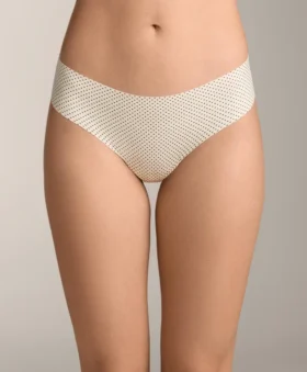 3 Laser-Cut Invisible Polyamide Blend Brazilian Briefs