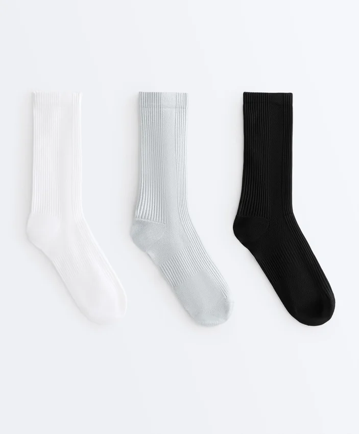 3 Pairs of Classic Polyamide Blend Sports Socks 3 Pairs of Classic Polyamide Blend Sports Socks