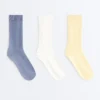 3 Pairs of Cotton Blend Classic Pique Socks 3 Pairs of Cotton Blend Classic Pique Socks