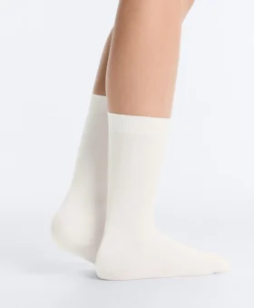 3 Pairs of Cotton Blend Classic Pique Socks