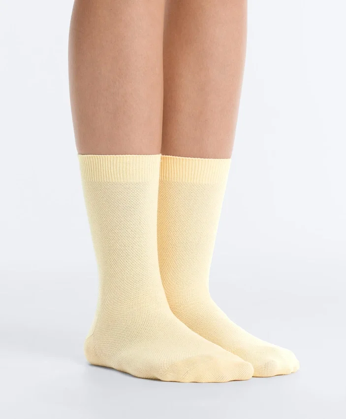 3 Pairs of Cotton Blend Classic Pique Socks 3 Pairs of Cotton Blend Classic Pique Socks