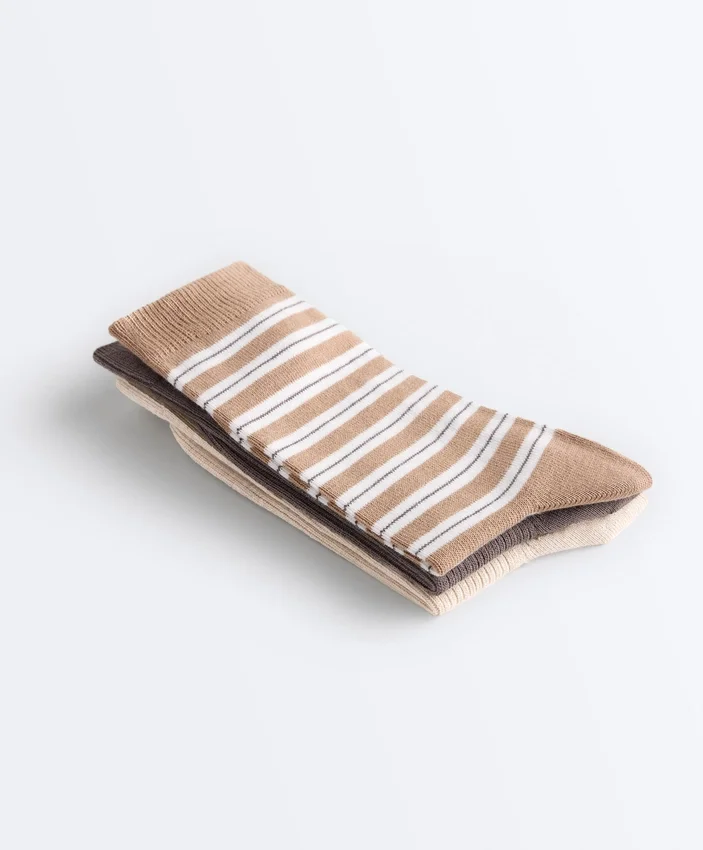 3 Pairs of Cotton Blend Classic Socks 3 Pairs of Cotton Blend Classic Socks