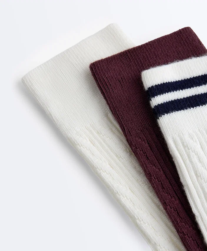 3 Pairs of Cotton Blend Classic Socks 3 Pairs of Cotton Blend Classic Socks