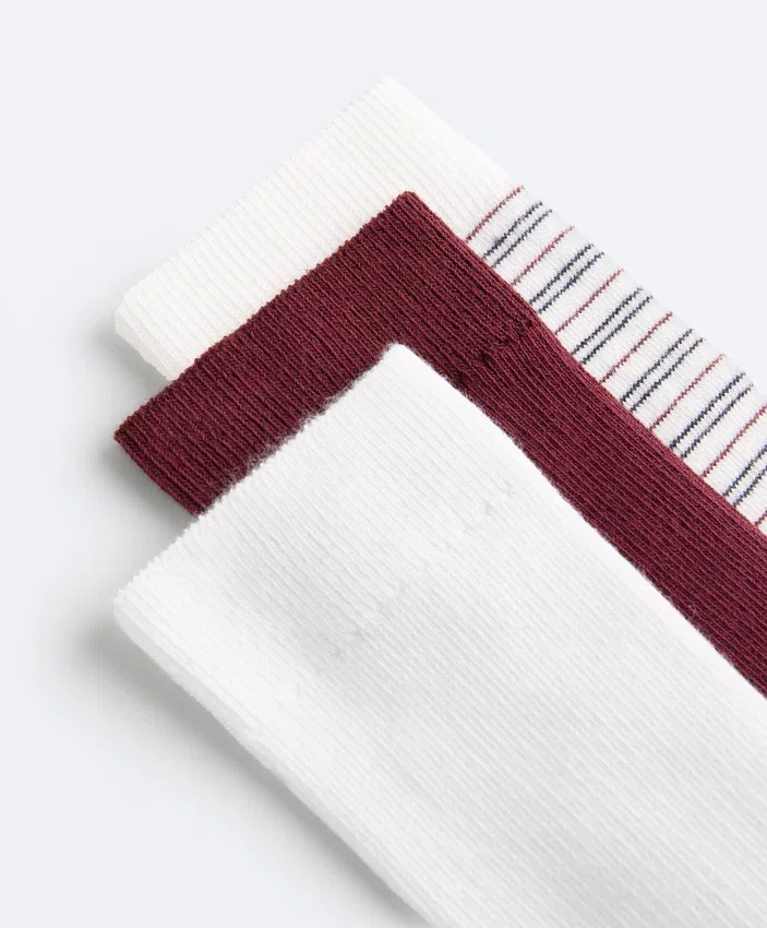 3 Pairs of Cotton Blend Classic Socks 3 Pairs of Cotton Blend Classic Socks