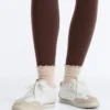 3 Pairs of Cotton Blend Quarter Socks with Curled Edge 3 Pairs of Cotton Blend Quarter Socks with Curled Edge