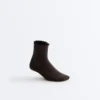 3 Pairs of Cotton Blend Quarter Socks with Curled Edge 3 Pairs of Cotton Blend Quarter Socks with Curled Edge