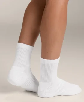 3 Pairs of Cotton Blend Quarter Sports Socks