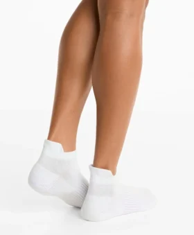 3 Pairs of Cotton Blend Sports Sneaker Socks with Heel Tab