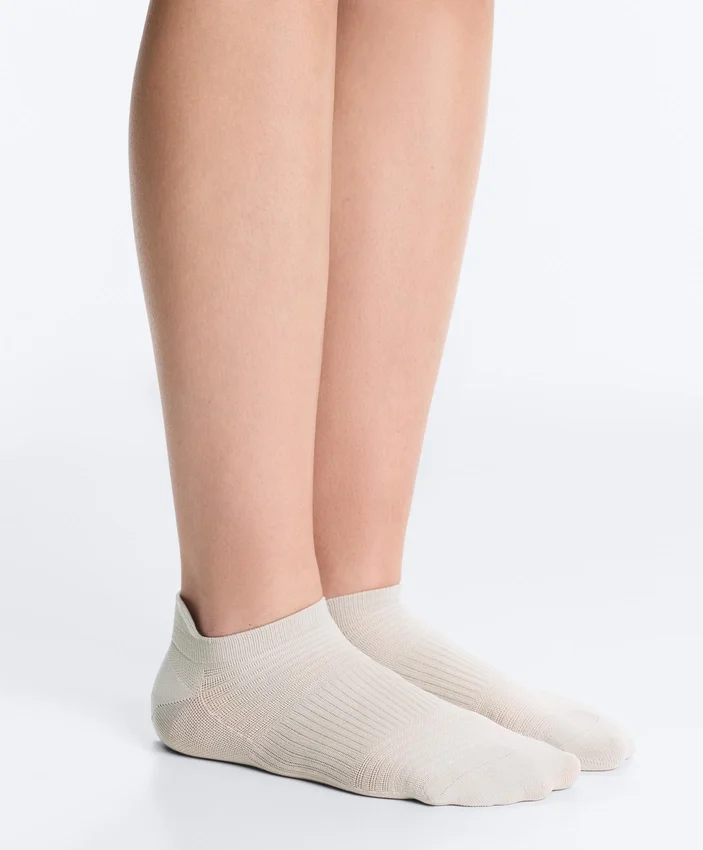 3 Pairs of Polyamide Blend Sneaker Socks with Heel Tab 3 Pairs of Polyamide Blend Sneaker Socks with Heel Tab