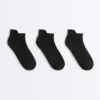 3 Pairs of Polyamide Blend Sports Sneaker Socks with Heel Tab 3 Pairs of Polyamide Blend Sports Sneaker Socks with Heel Tab