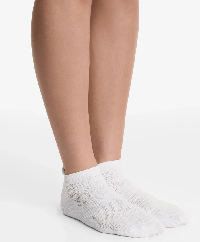 3 Pairs of Polyamide Blend Sports Sneaker Socks with Heel Tab 3 Pairs of Polyamide Blend Sports Sneaker Socks with Heel Tab