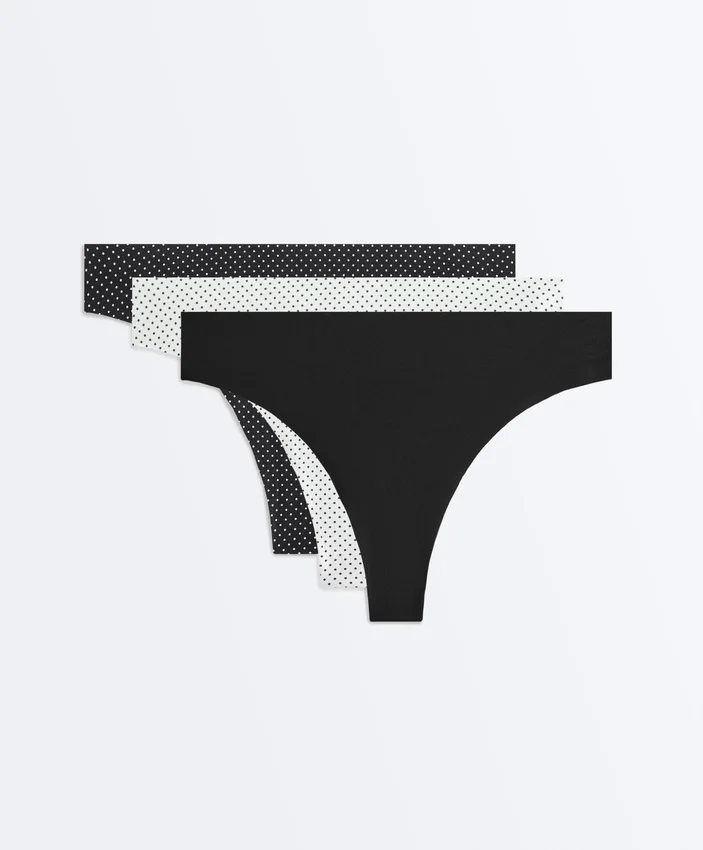 3 Polyamide Blend Invisible Thongs 3 Polyamide Blend Invisible Thongs