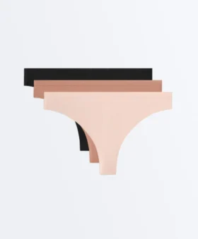 3 Polyamide Blend Logo Thongs