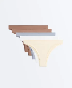 5 Cotton Blend Brazilian Briefs