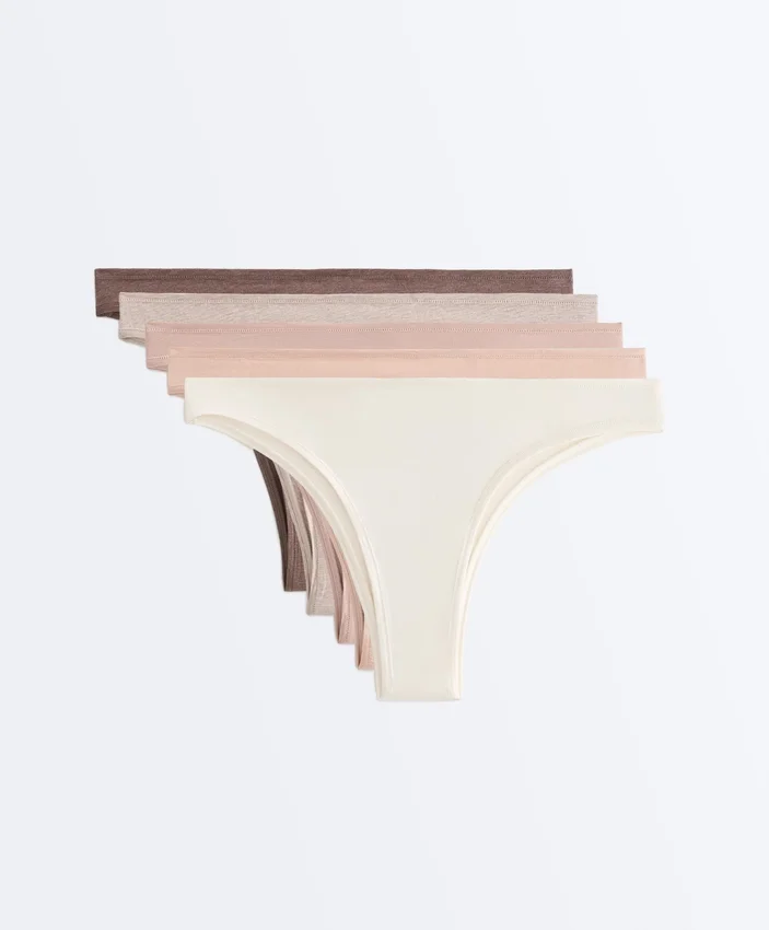 5 Cotton Blend Brazilian Briefs 5 Cotton Blend Brazilian Briefs