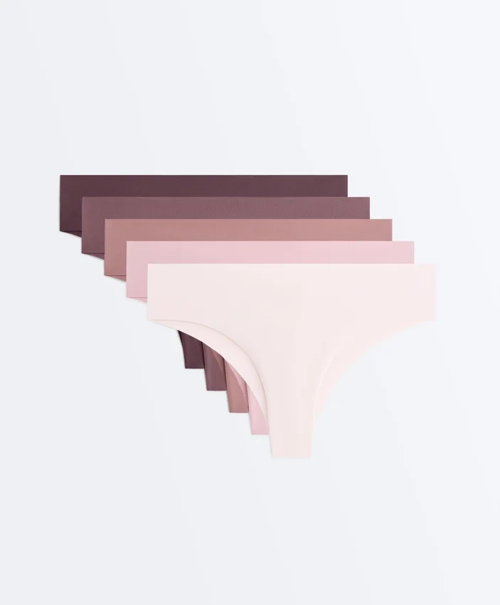 5 Invisible Polyamide Blend Brazilian Briefs 5 Invisible Polyamide Blend Brazilian Briefs