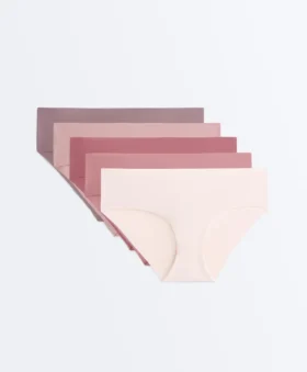 5 Invisible Polyamide Blend Hipster Briefs